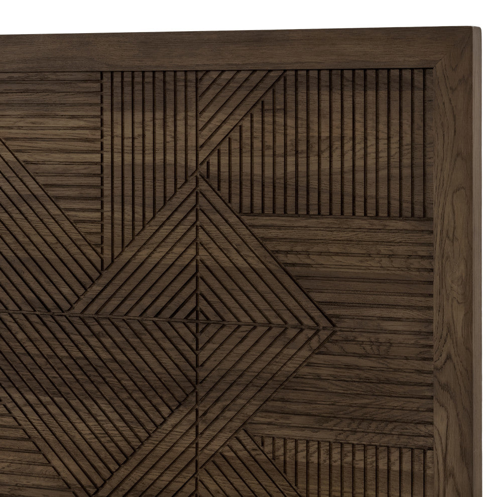 Santa Clara Wood Platform Bed, Toasted Brown, King