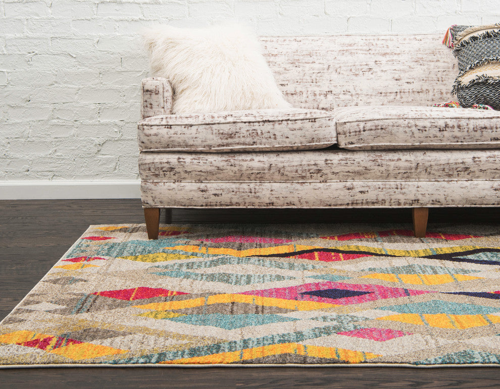 Unique Loom Multicolored Acadia Sedona 7' 0 x 10' 0 Area Rug