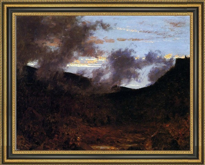 Jervis McEntee Mist Rising near New Paltz Framed Premium Canvas Print, 18"x24"
