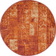 Unique Loom Terracotta Autumn Plymouth 3' 3 x 3' 3 Round Rug