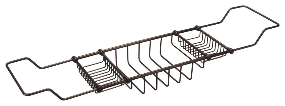 Expandable Bath Caddy For The Elegant Tub, Oil Rubbed Bronze Finish