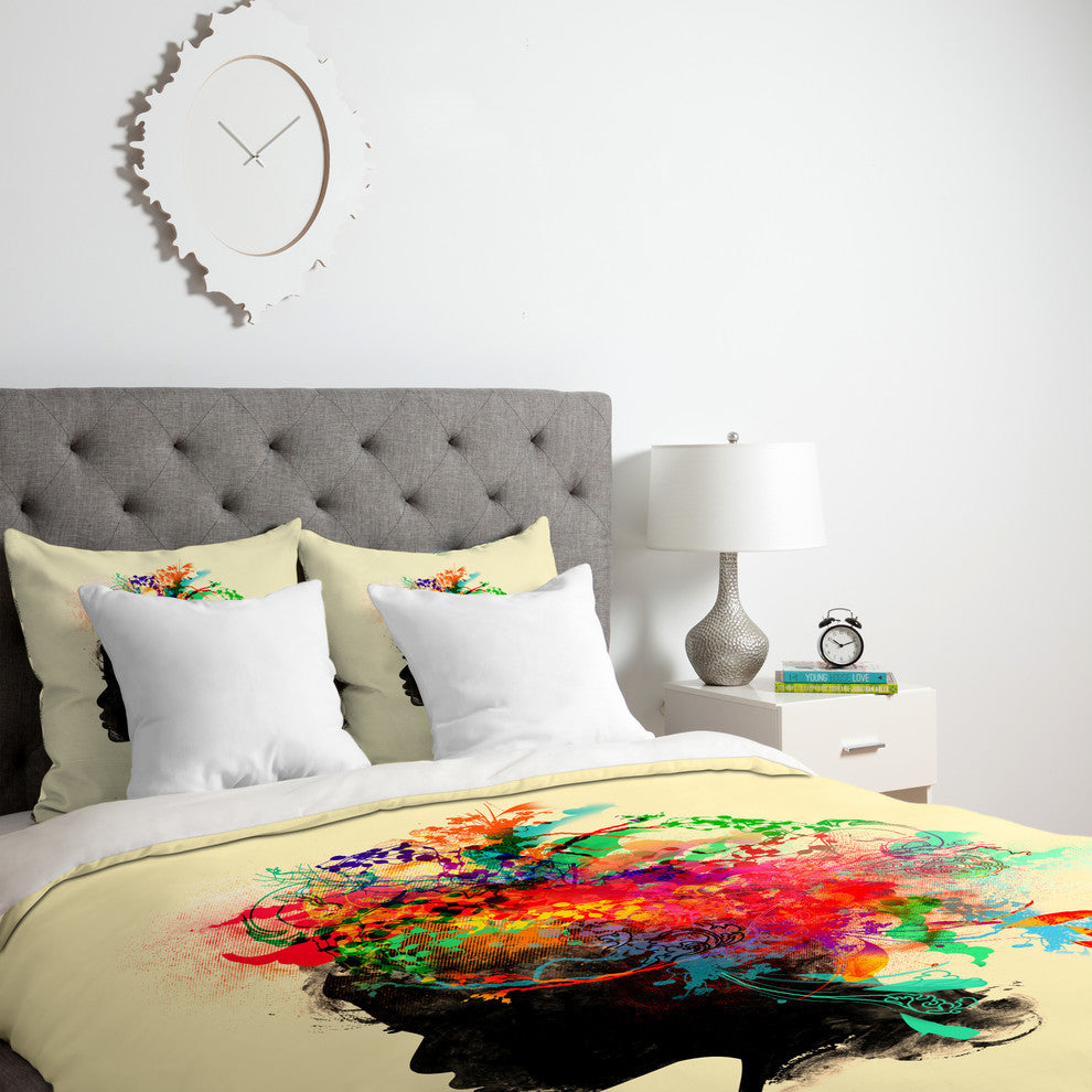 Deny Designs Jacqueline Maldonado Brushfire Duvet Cover - Lightweight