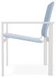 Tribeca Sling Outdoor Stackable Armchair, Sky/Snow