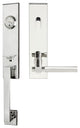 Sequoia Lever, Tubular Entry Handleset, RHR, Polished Stainless Steel