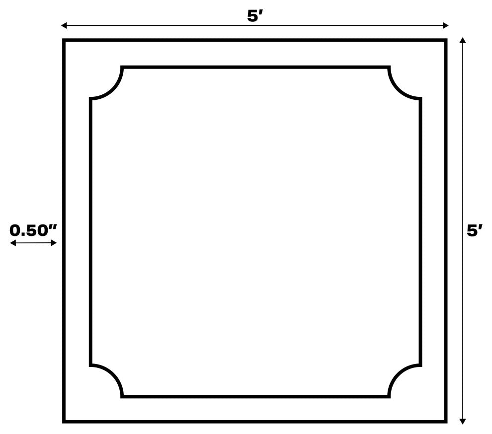 Pata Hand Woven Chunky Jute Natural 5' Square Area Rug