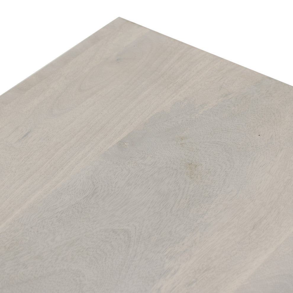 East at Main Karson Mango Wood Bench, Light Natural