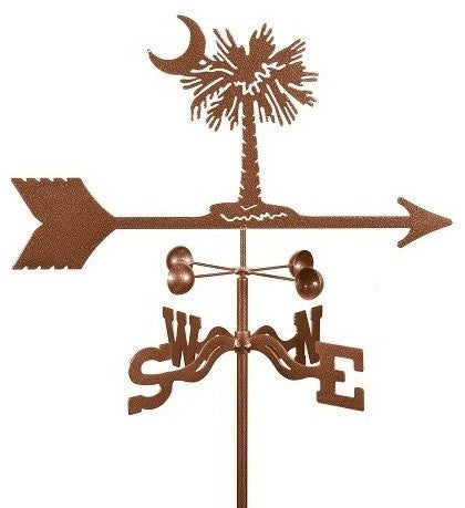 Palmetto Weathervane With Roof Mount