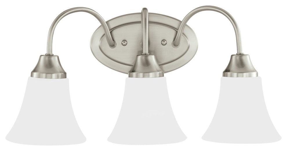 Generation Lighting Lighting 3-Light Holman Sconce, Brushed Nickel