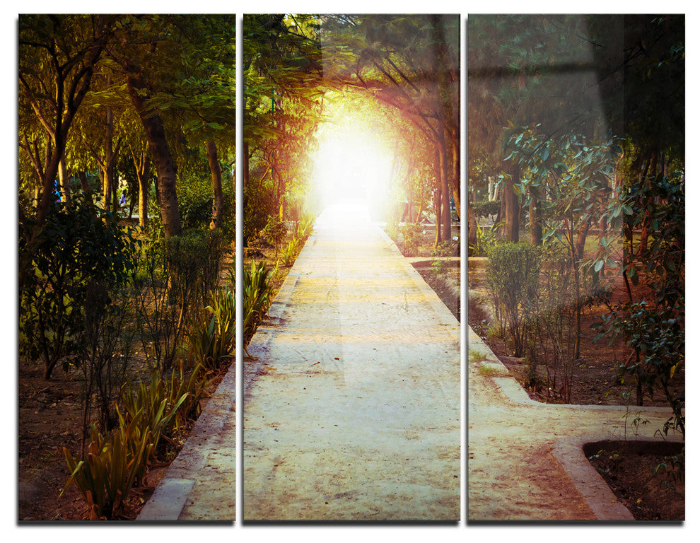 "Path to Magical Mystery Woods" Photo Metal Wall Art, 3 Panels, 36"x28"
