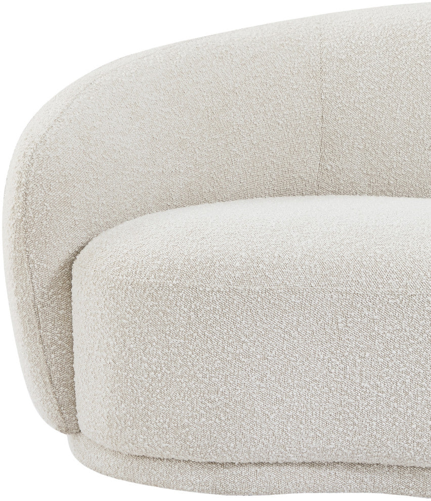 Hyde Boucle Fabric Upholstered, Cream, Chair