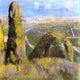 Edgar Degas Landscape Premium Canvas Print
