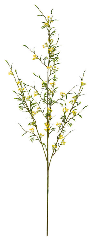 39" Mini Wild Flower Spray UV, Pack of 4, Yellow, Green
