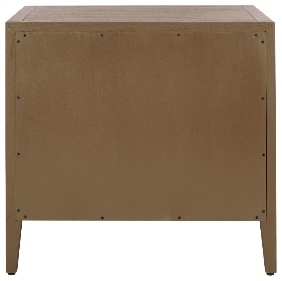 Safavieh Couture Ariella 1 Drawer Wood Nightstand, Brown