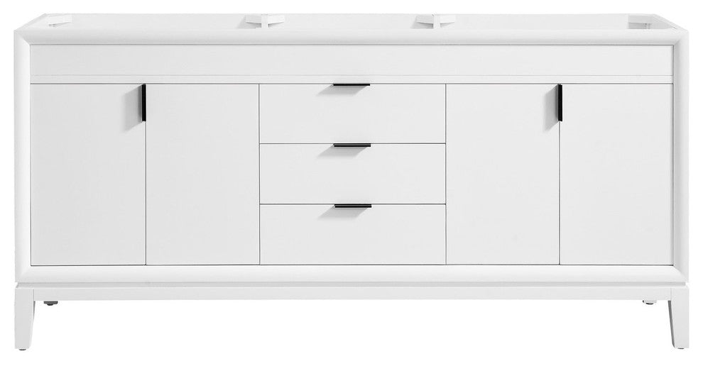 Avanity Emma 72" Vanity Only, Dove Gray, White