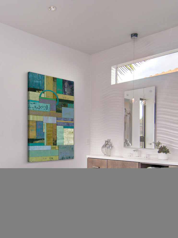 "Fossil Infusion I" Painting Print on Wrapped Canvas by Julie Joy