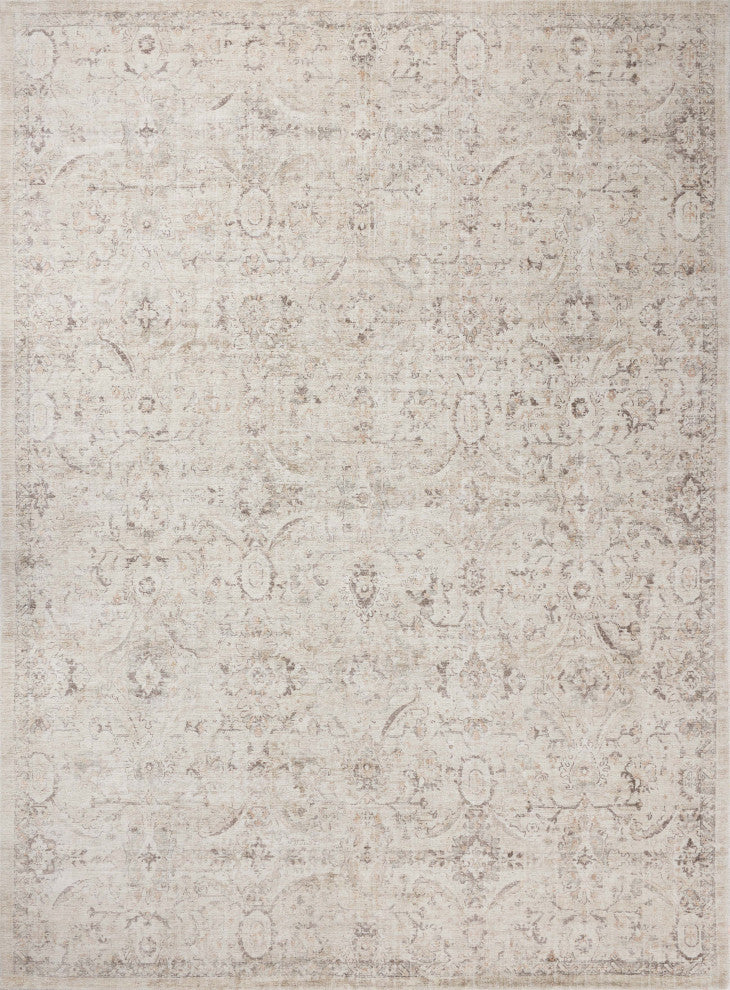 Loloi Marcella Cream / Pebble 18" x 18" Sample Rug