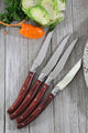 Laguiole Pakkawood Steak Knives, Set of 4