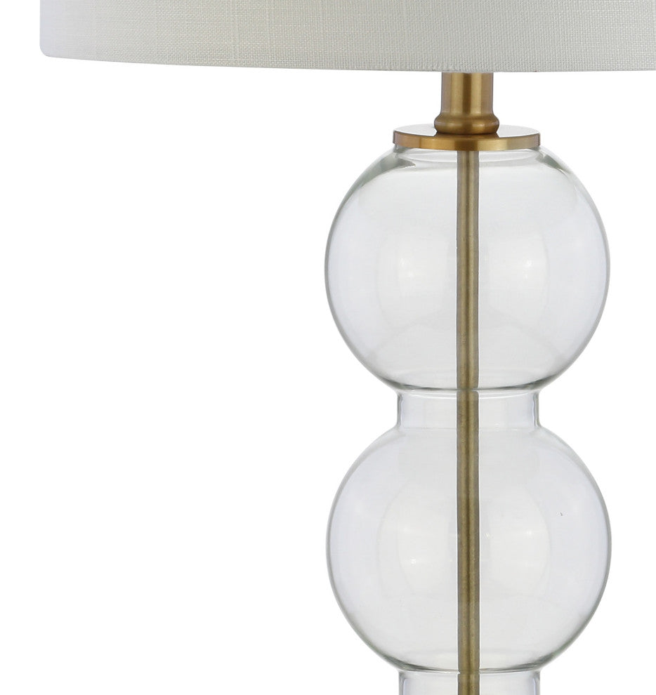 Bella 27" Glass Triple-Sphere Table Lamp, Set of 2