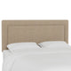 Ana California King Upholsterd Border Headboard, Linen Sandstone
