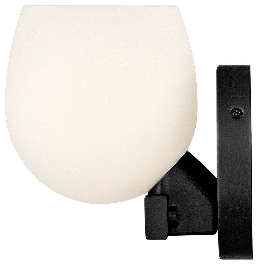 Hinkley Mae Small Single Light Sconce, Black