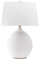 Denali 1 Light Table Lamp, White Finish