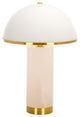 Safavieh Couture Izabel Alabaster Table Lamp, Gold/White