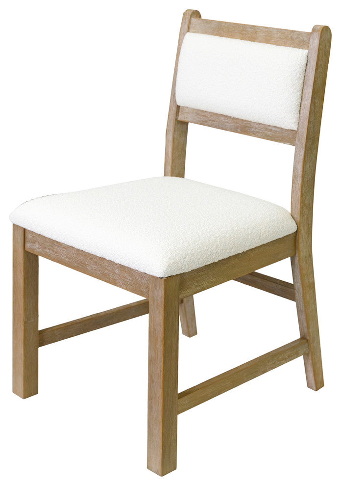 Modern Wood Rectangular Kitchen Table With 6-Chairs, Light Brown