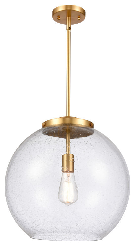 Athens Pendant, Satin Gold, Seedy, Seedy