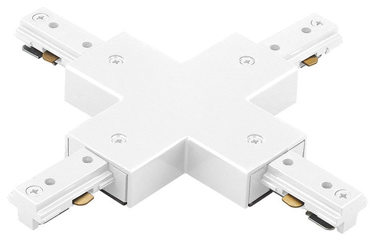 WAC Lighting L Track X Connector in White