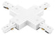 WAC Lighting L Track X Connector in White