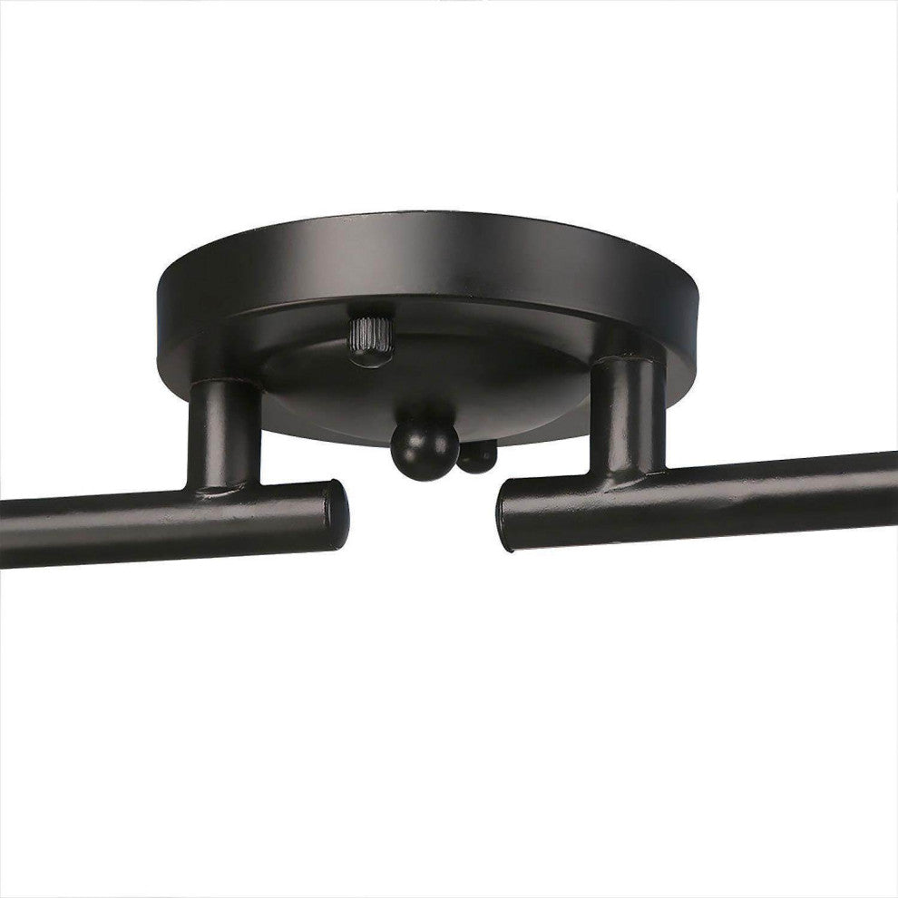 Black Split Rail 4 Spotlight Track Lighting