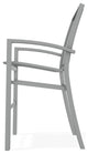 Kendall Sling Bar Height Stackable Outdoor Stool, Alloy/Graphite