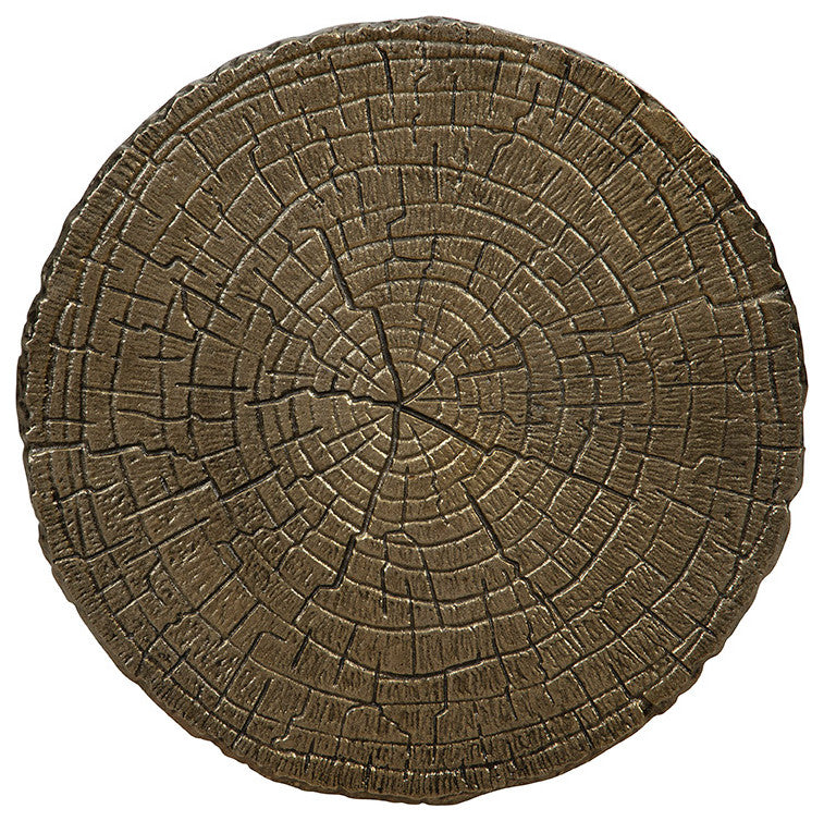 Twigs Aluminum End Table, Deep Gray