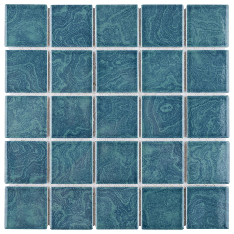 Resort Palm Green Porcelain Floor and Wall Tile