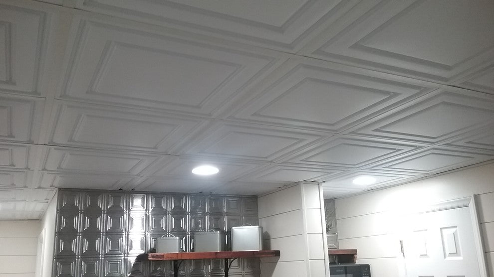 24"x48" Ceilume Stratford Ceiling Tiles, White