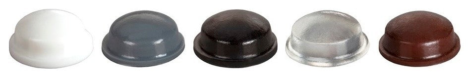 Round Adhesive Cabinet & Furniture Bumper Pads-BS02 .440"x.200"-242pcs, Clear