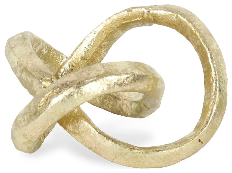 Kompo Modern Gold Abstract Infinite Knot Decor