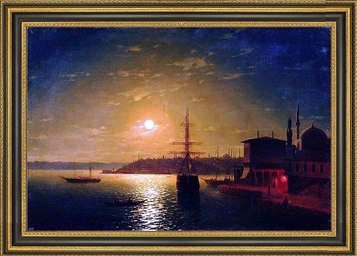 Ivan Constantinovich Aivazovsky The Bay Golden Horn- TurkeyCanvas Print, 16"x24"