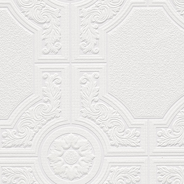 Victorian Tile Paintable Wallpaper, 1 Bolt