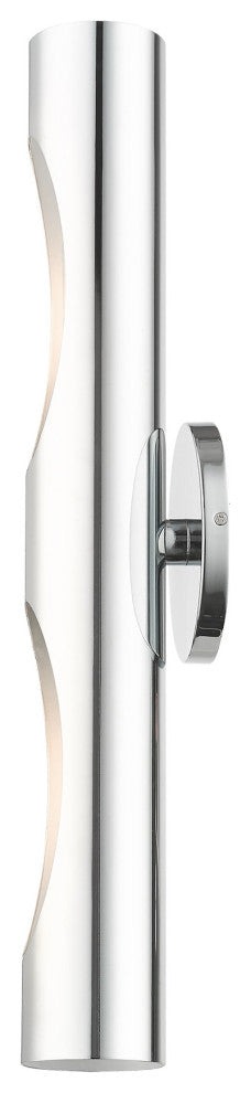 Polished Chrome Contemporary, Minimal, Industrial, Urban, Sleek Sconce