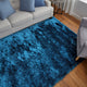 Weave & Wander Melba Plush Shag Rug, Teal, 2'x3'4"