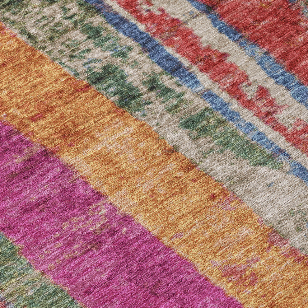 Machine Washable Indoor/Outdoor Chantille ACN1910 Putty 2'3" x 7'6" Runner Rug