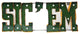 Illuminated Baylor Bears Sicem Recycled Wall Decor