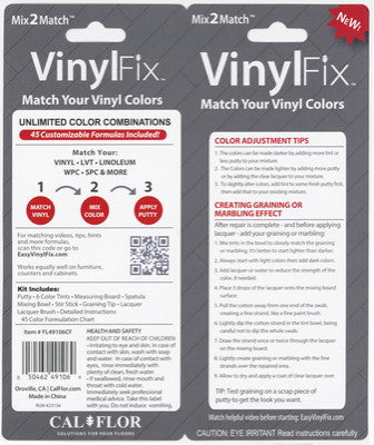 CalFlor Mix2Match VinylFix Vinyl, LVT and WPC Floor Repair Kit