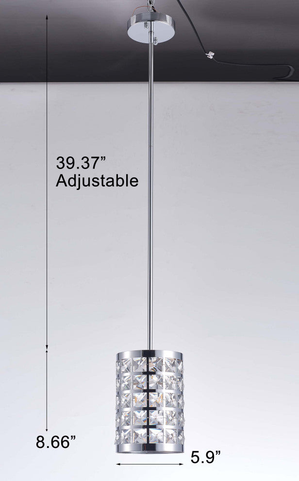 Pasargad Home Hermoza Collection Metal and Crystal Pendant Lights