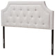 Mars Modern Grayish Beige Fabric King Size Headboard