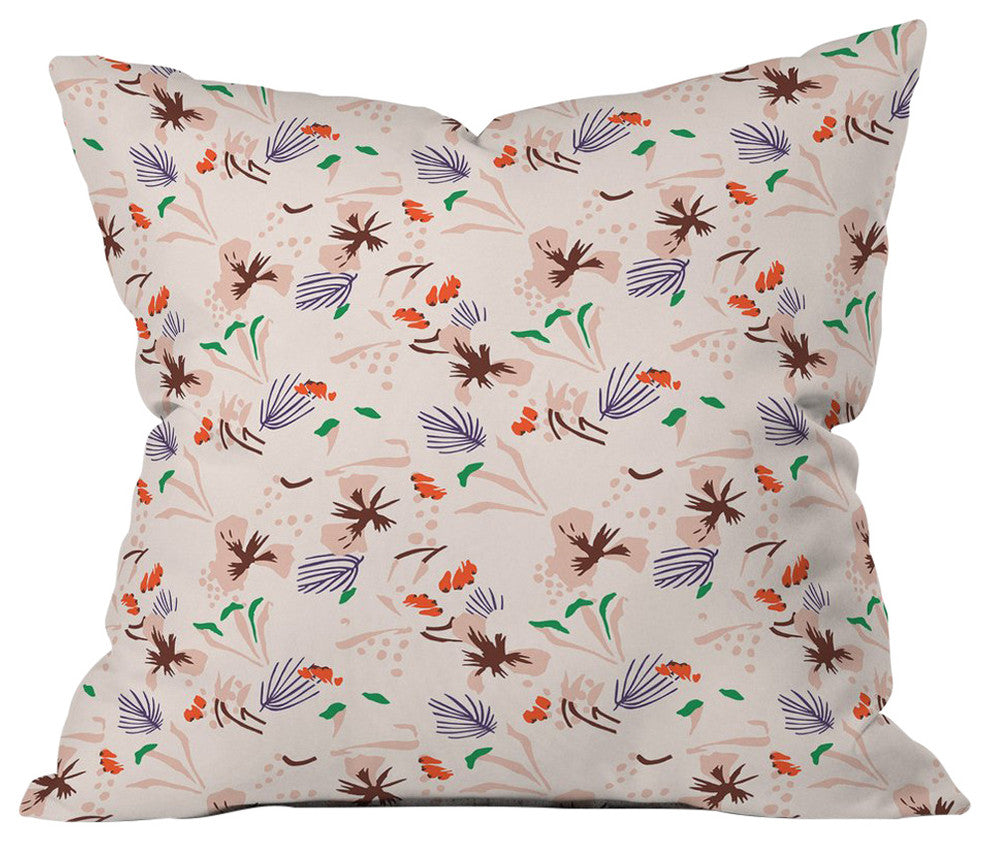 Holli Zollinger Anthology Of Pattern Seville Garden Light Throw Pillow, 26"x26"