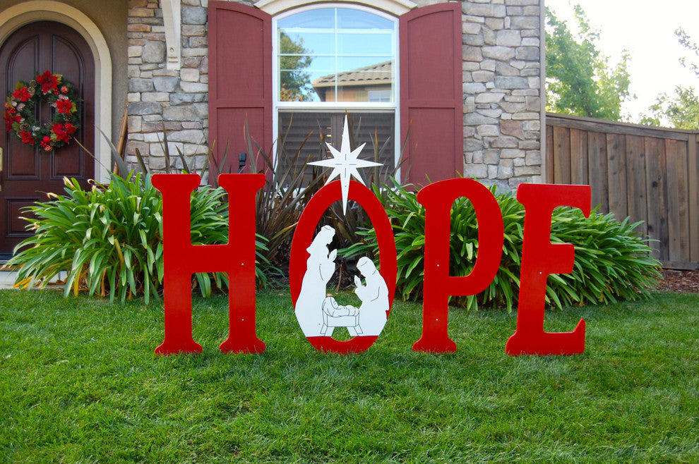 Hope Stake Sign With Trumpeting Angel