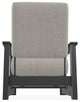 Leeward Deep Seat Outdoor Armchair with Hidden Motion, Cast Silver/Graphite