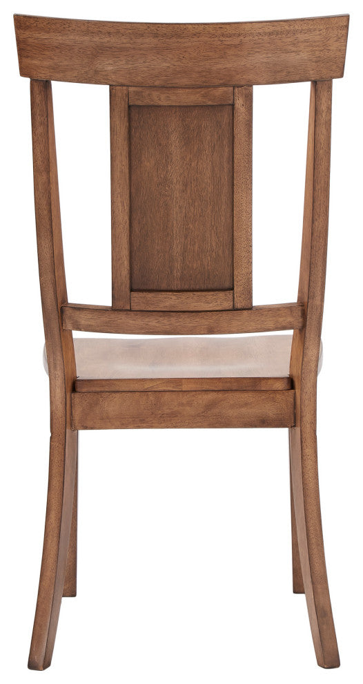 Arbor Hill Panel Back Wood Dining Chair, Set of 2, Oak